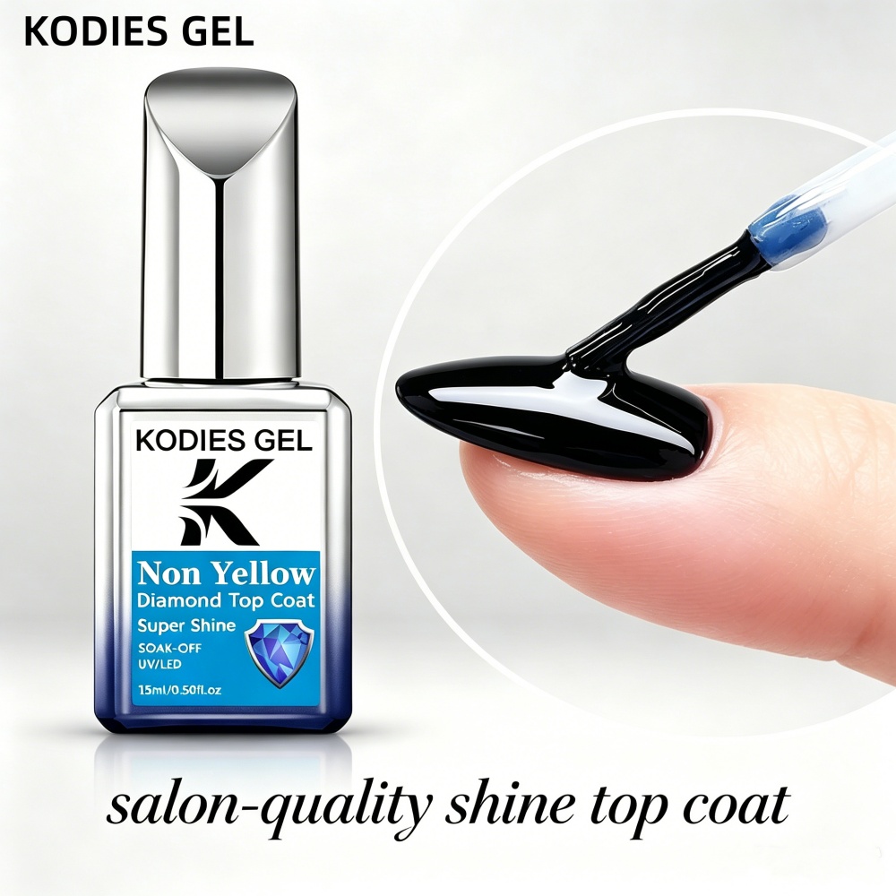 Gel Top Coat - Гель-лак KODIES GEL Non Yellow Top