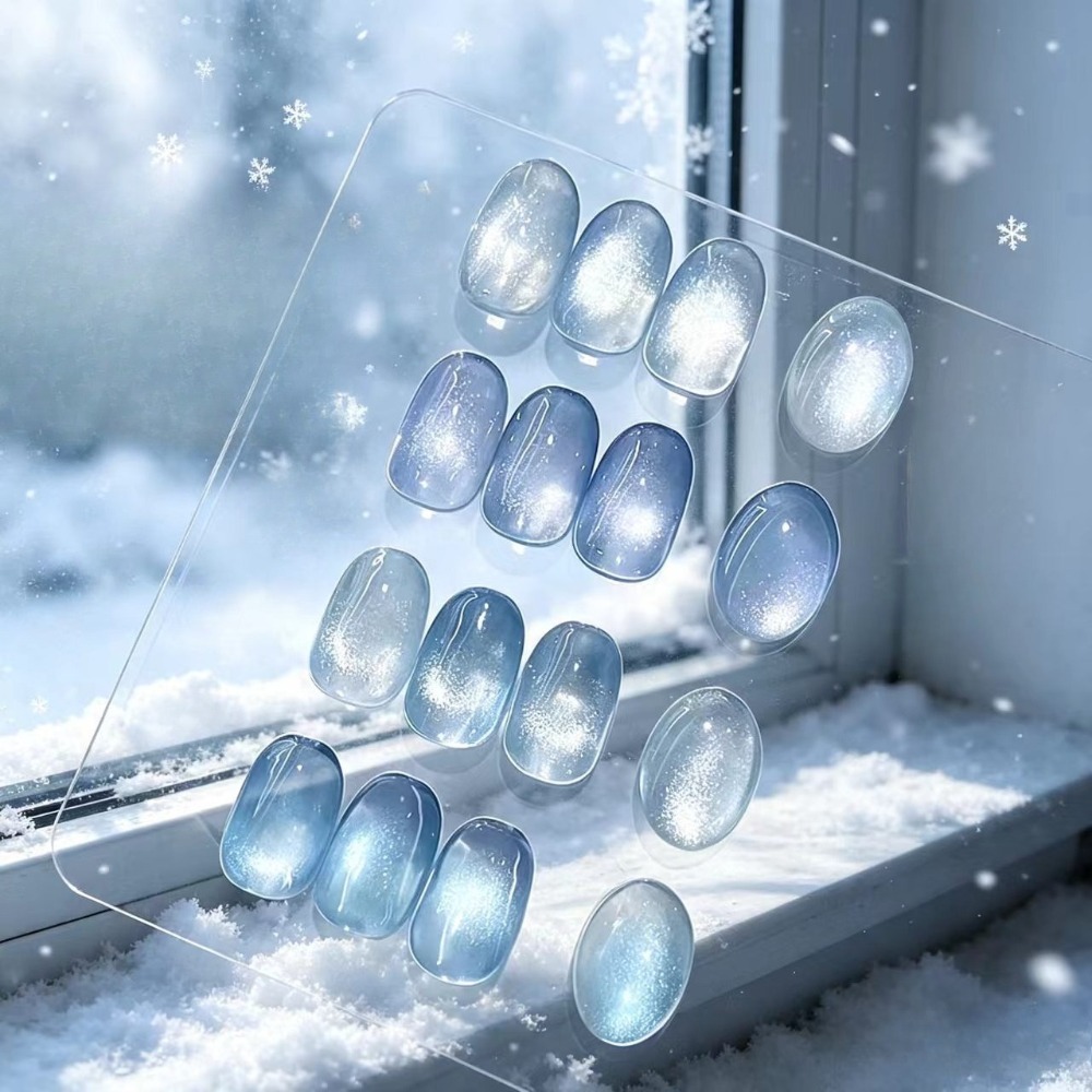 Nail Art Ice Blue - Подарочный магнитный стик + кисть. Гель-лак