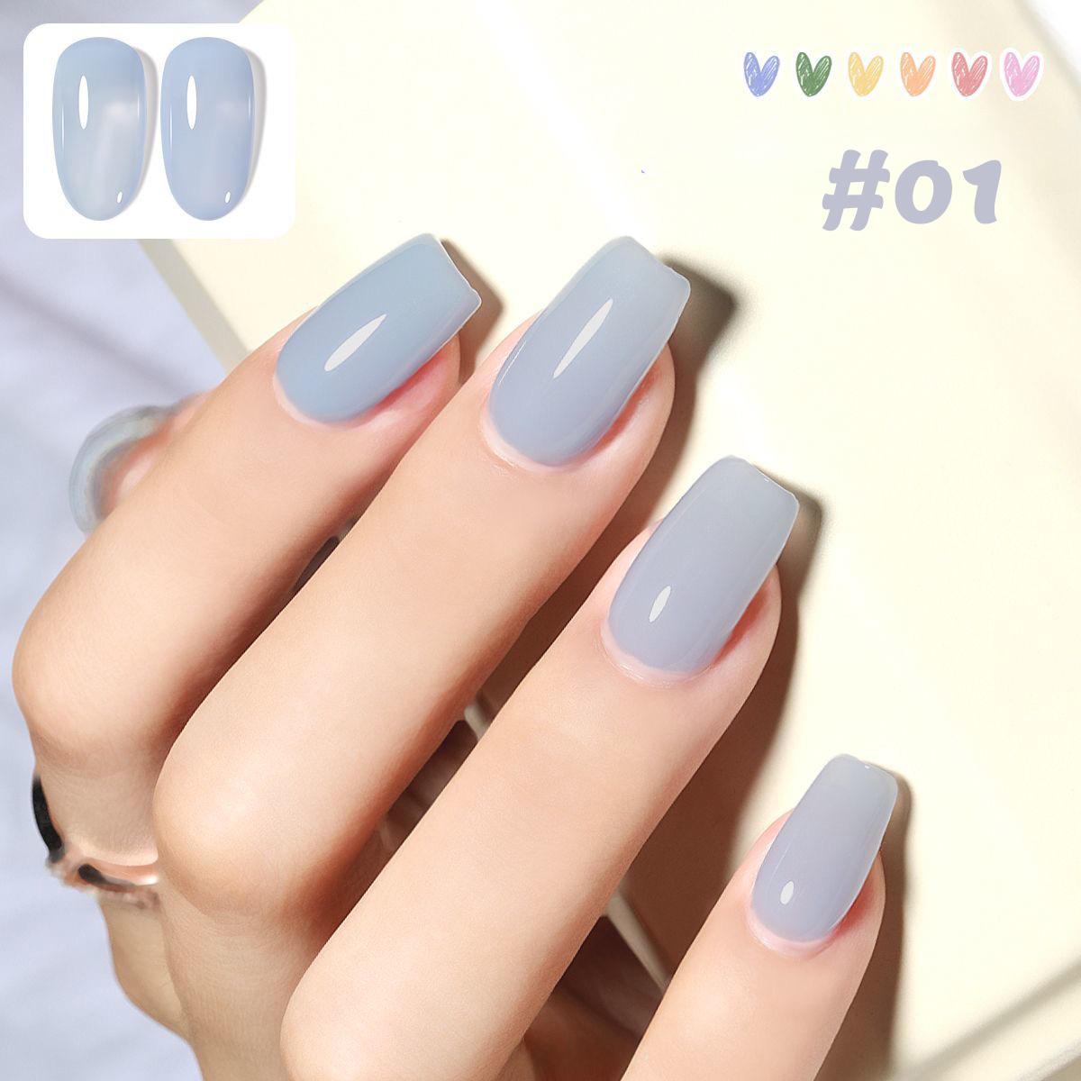 Nail Art Ice Blue - Гель-лак MIANEL 12 мл, новинка 2026