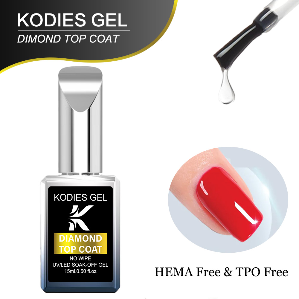 Gel Top Coat - KODIES GEL Diamond Верхнее покрытие НОВАЯ