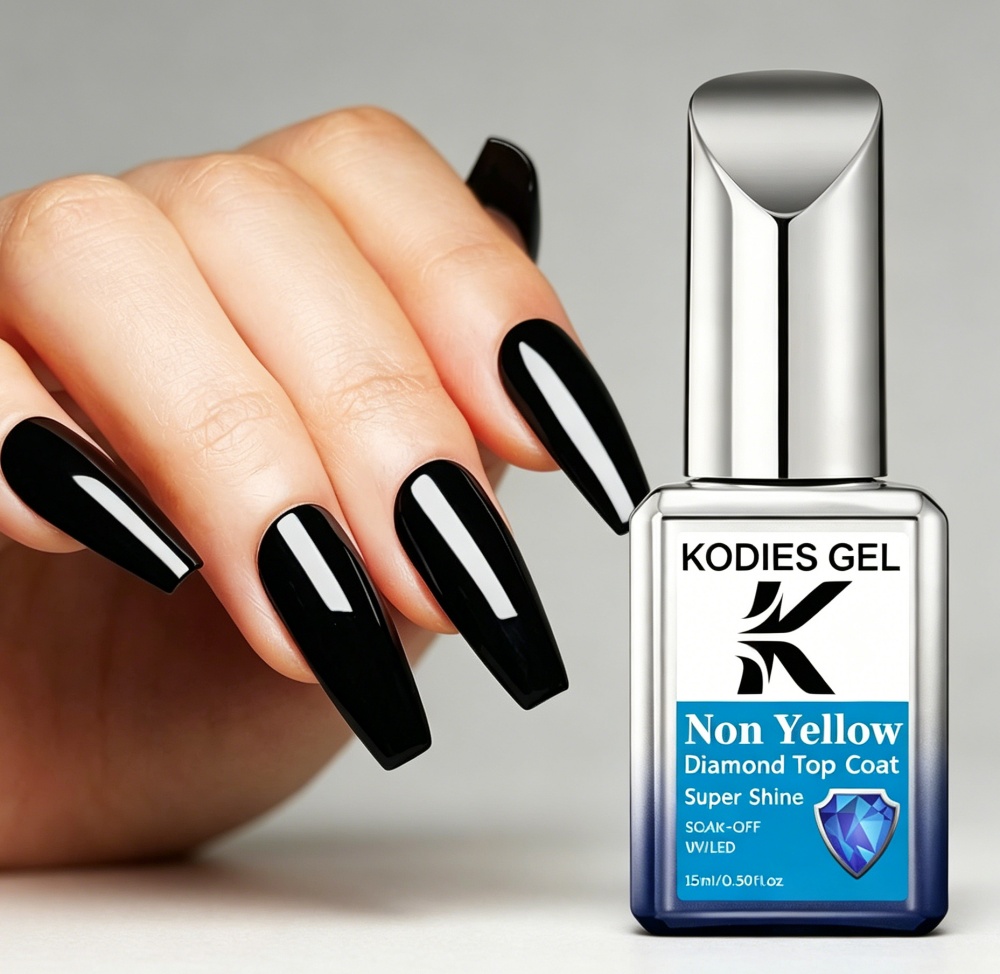 Гель-лак KODIES GEL Non Yellow – обзор и цена Gel Top Coat