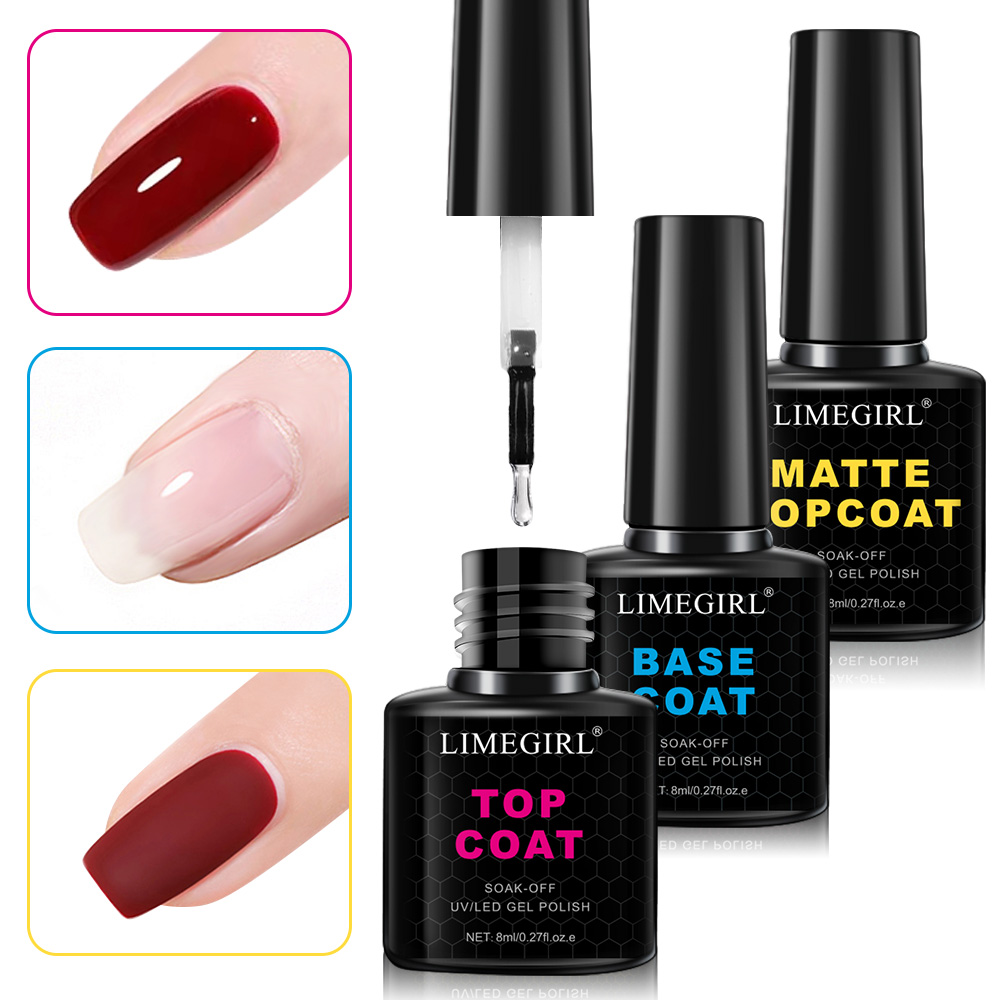 LIMEGIRL 8 мл Soak Off Matte T – обзор и цена Gel Top Coat