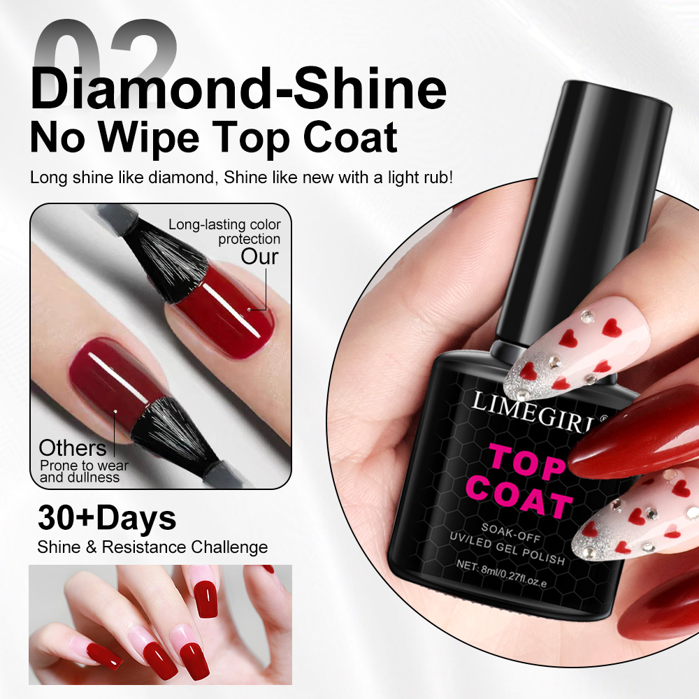 LIMEGIRL 8 мл Soak Off Matte T – обзор и цена Gel Top Coat
