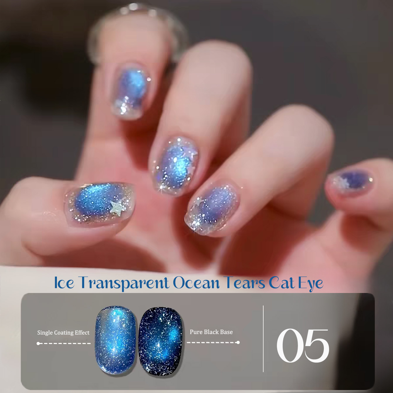 SHAKA 1-8 шт. Летний популярны – обзор и цена Nail Art Ice Blue
