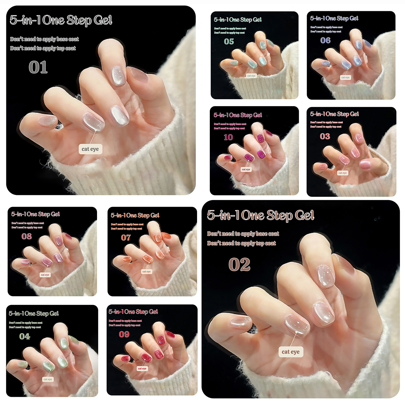 1 шт. Новинка! Гель-лак 5-в-1  – обзор и цена Nail Art Ice Blue